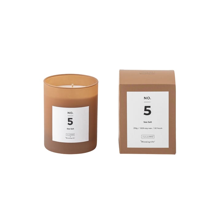 NO. 5 Sea Salt duftlys - 200 g + Giftboks - Illume x Bloomingville