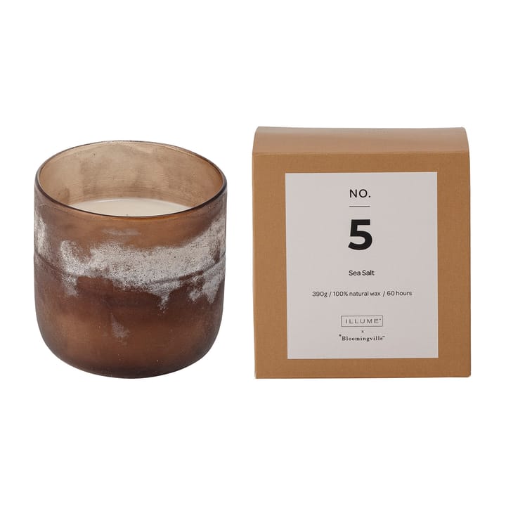 NO. 5 Sea Salt duftlys - 390 g + Giftbox - Illume x Bloomingville