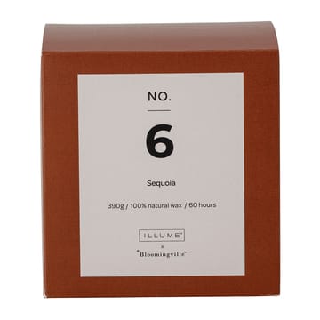 NO. 6 Sequoia duftlys - 390 g + Giftbox - Illume x Bloomingville