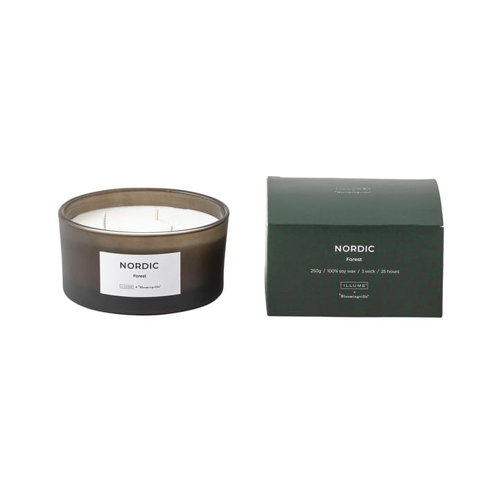 Nordic Forest duftlys - 250 g - Illume x Bloomingville