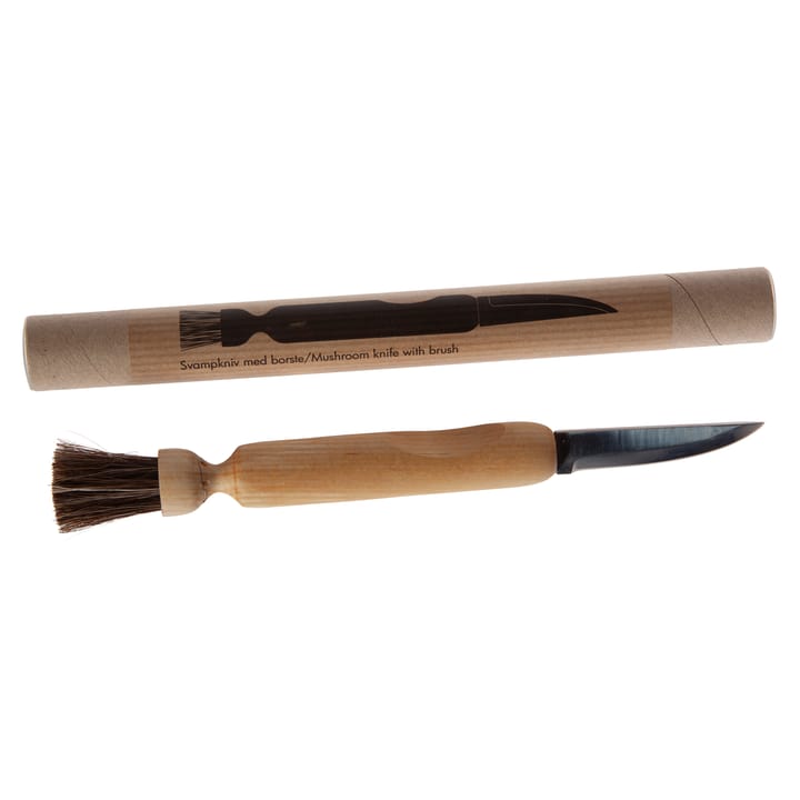 Iris Håndverk soppkniv med børste - Bjørk - Iris Hantverk
