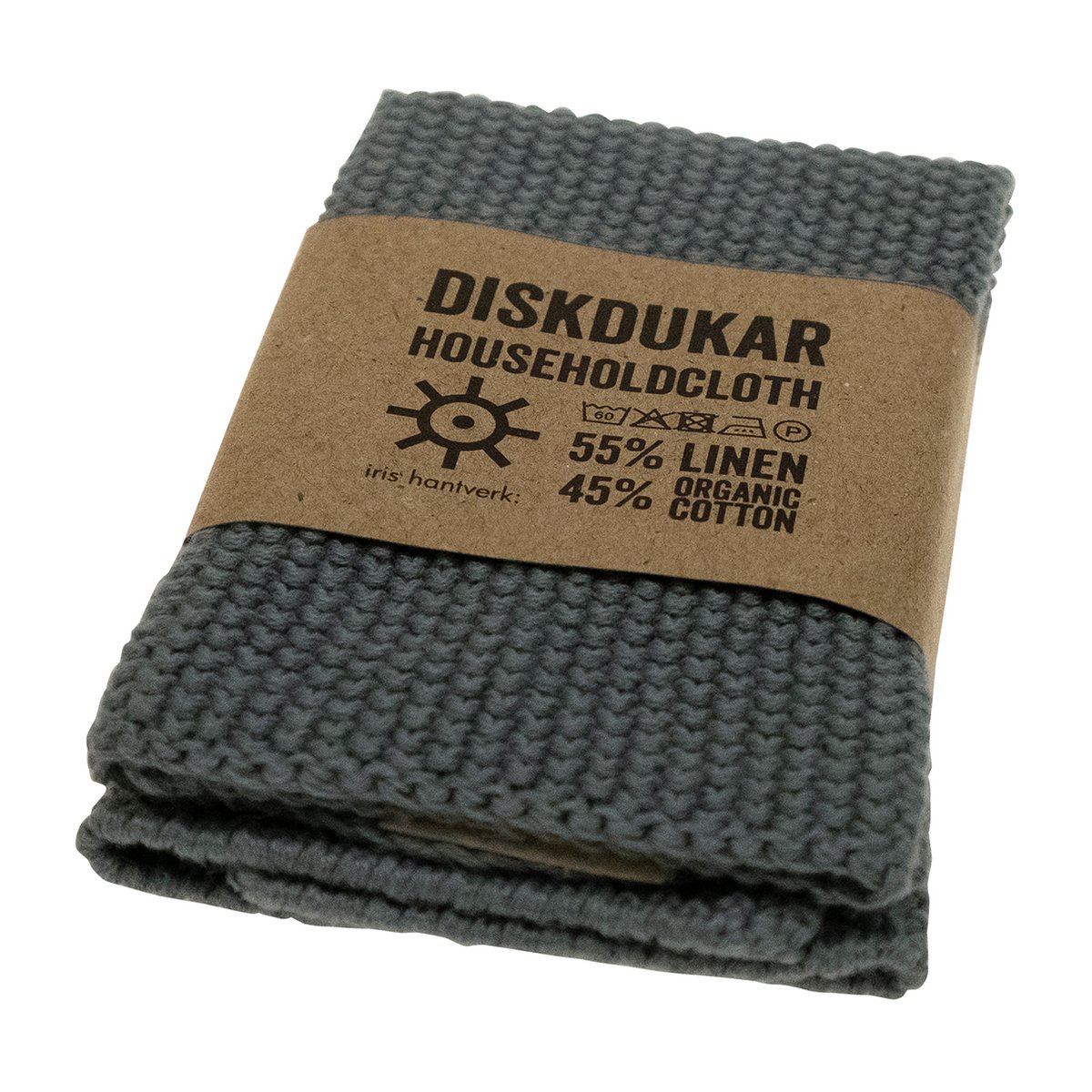 Iris Hantverk oppvaskklut Skifer | Skandinavisk Design | Kluter & Oppvaskbørster | Grå