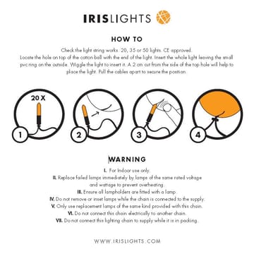 Irislights Morning mist - 20 baller - Irislights