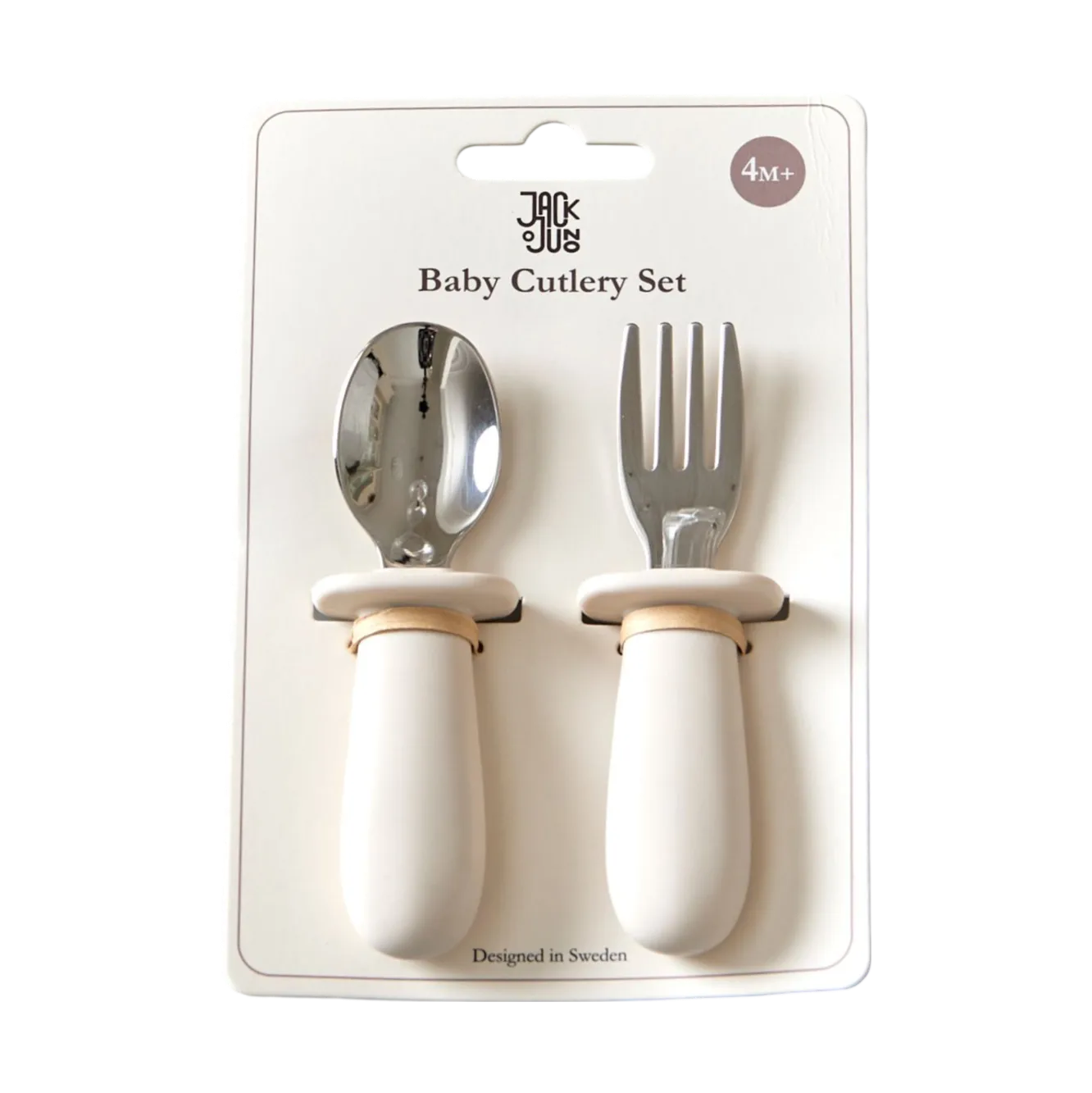 Baby bestikksett 2 deler, Cream Jack o Juno