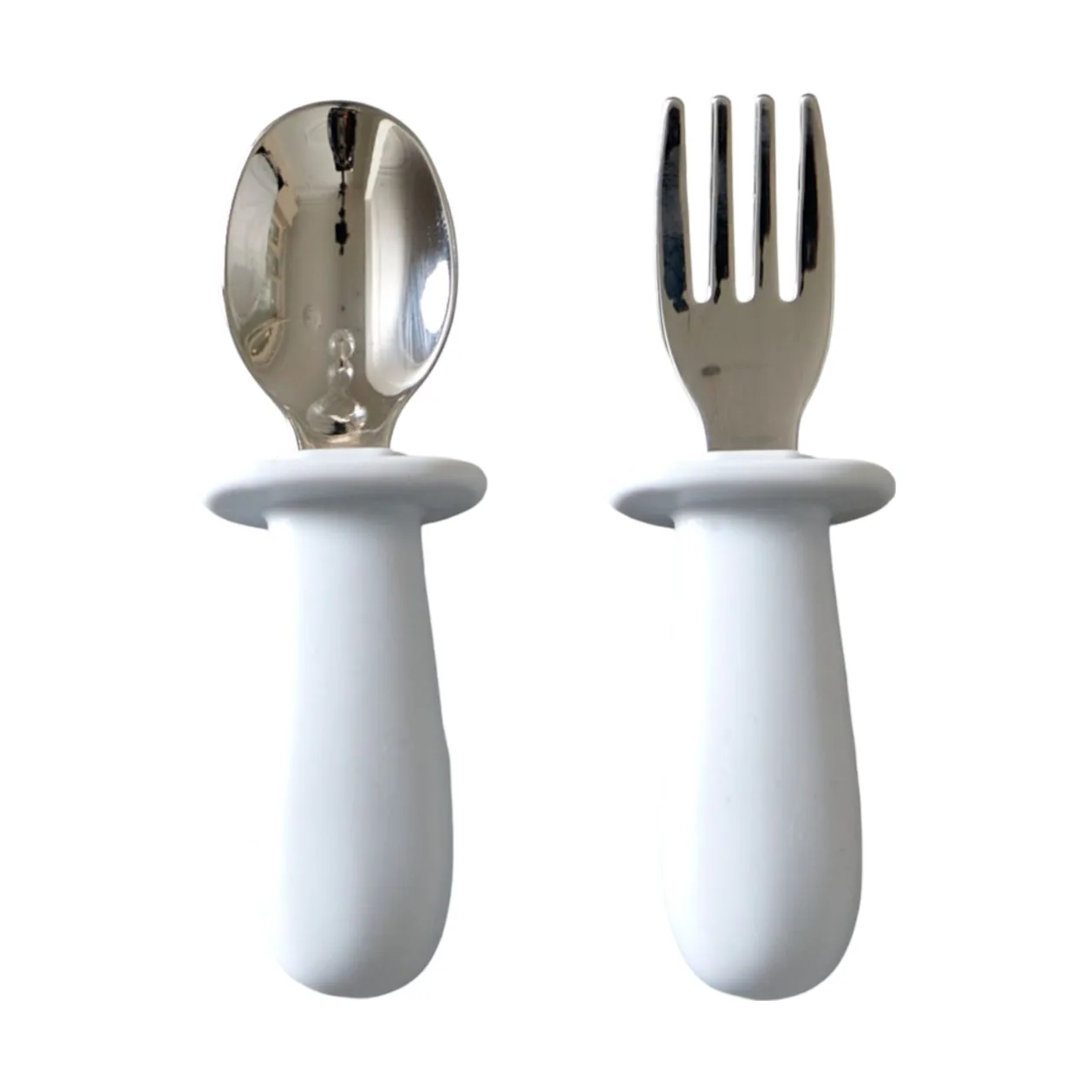 Baby bestikksett 2 deler, Glacier grey Jack o Juno