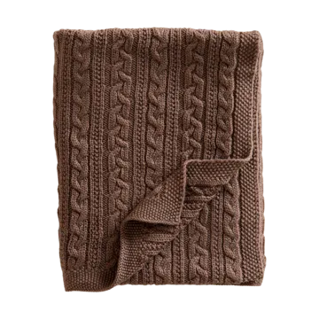 Babyteppe strikket merinoull 80x100 cm - Cookie - Jack o Juno