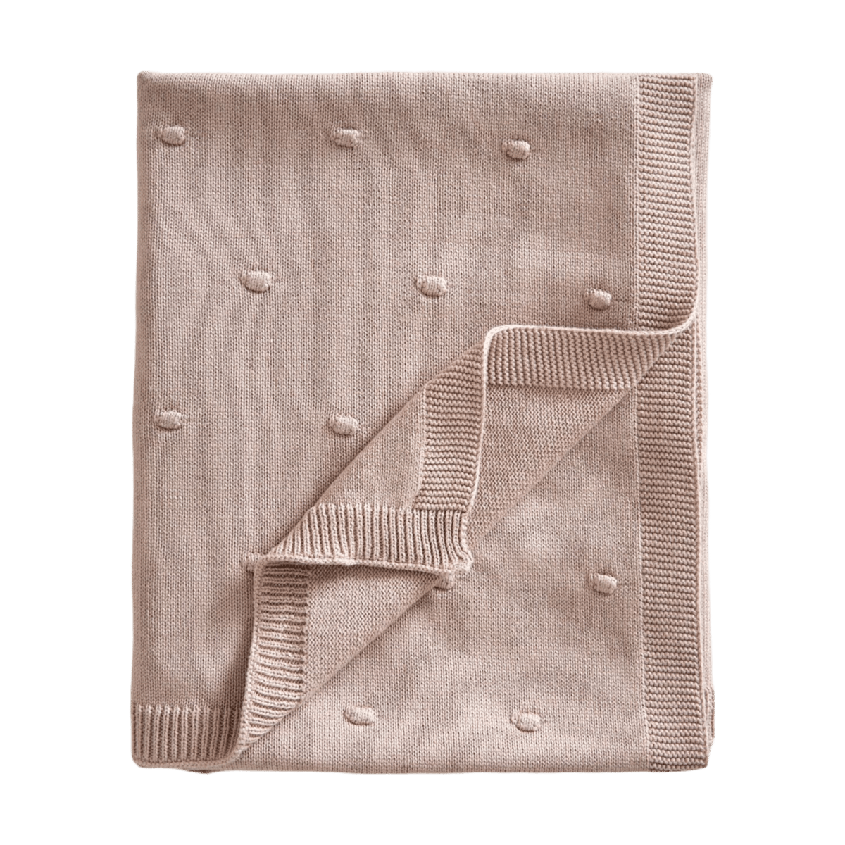 Bilde av Jack o Juno Bubble strikket babyteppe 80x100 cm Dusty pink
