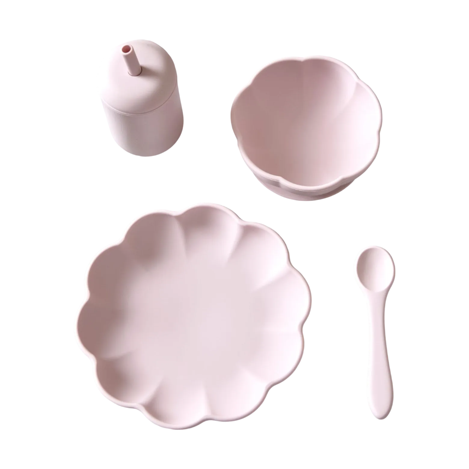 Little Poppy barneservise 4 deler, Light pink Jack o Juno