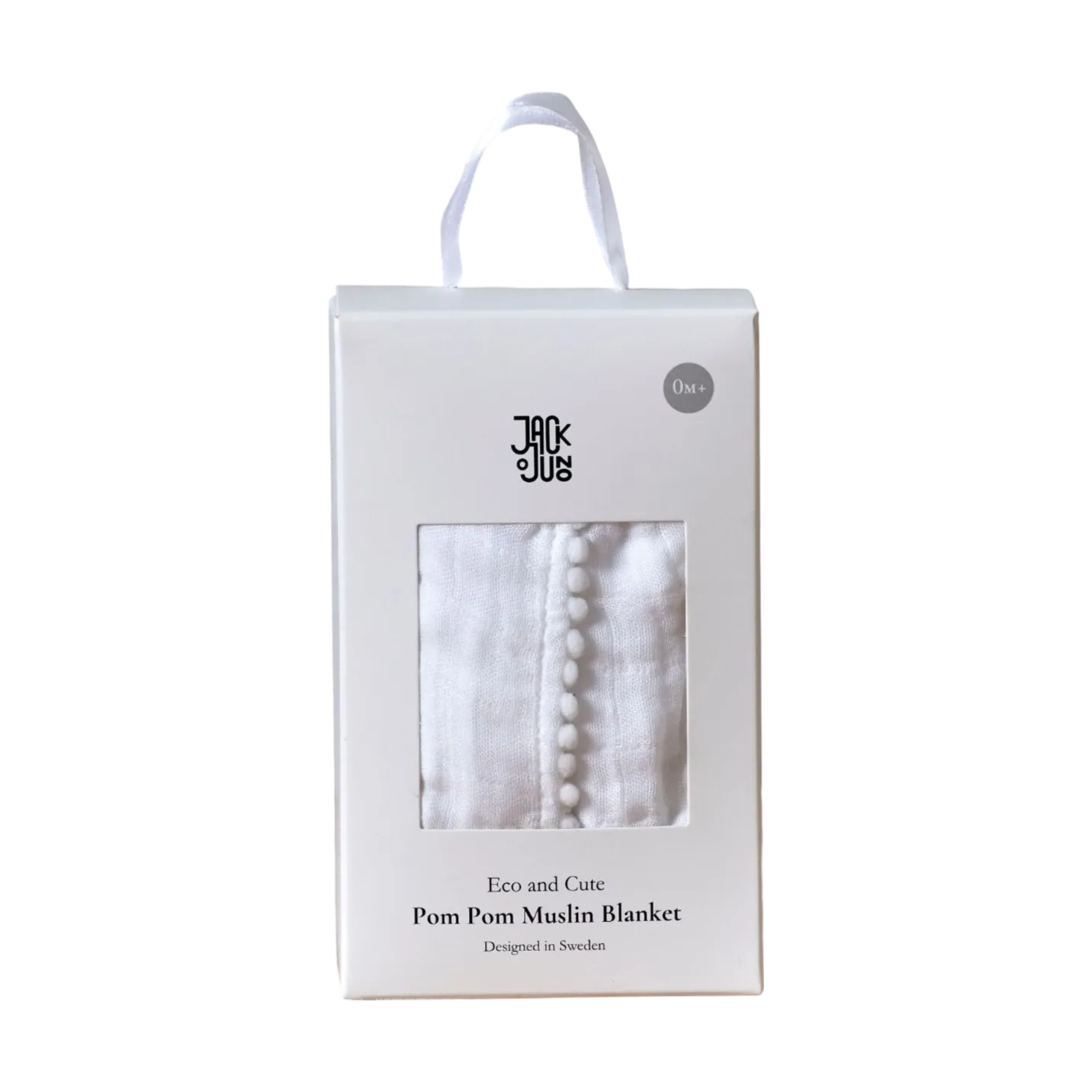 Pom Pom musselinteppe 120x120 cm, Pearl Jack o Juno