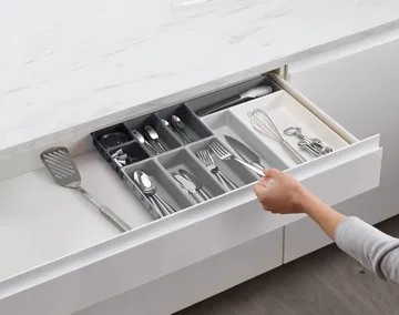 Blox bestikkskuff 10 deler - Grå - Joseph Joseph