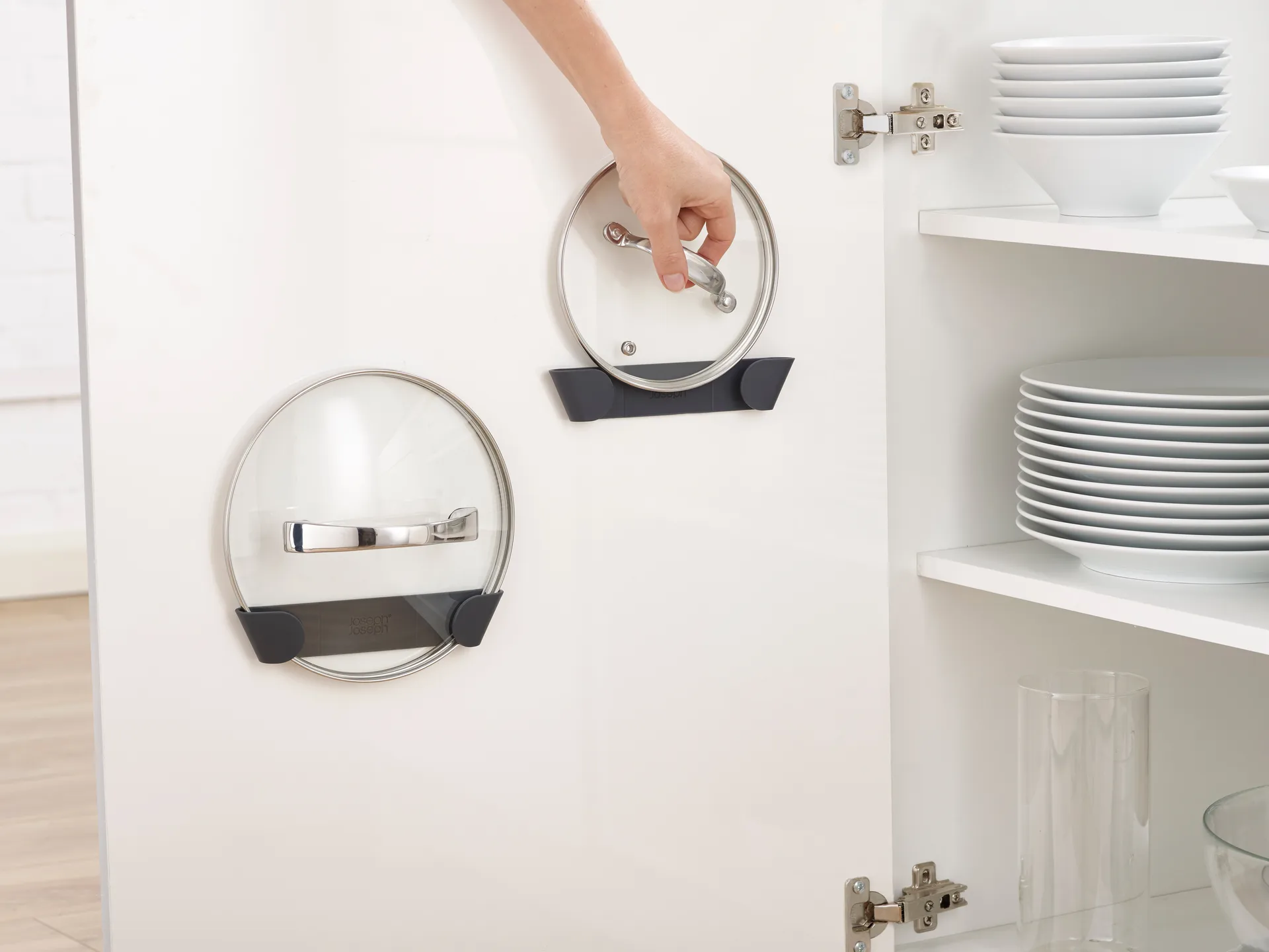 Cupboardstore stativ til lokk 4 stk, Grå Joseph Joseph