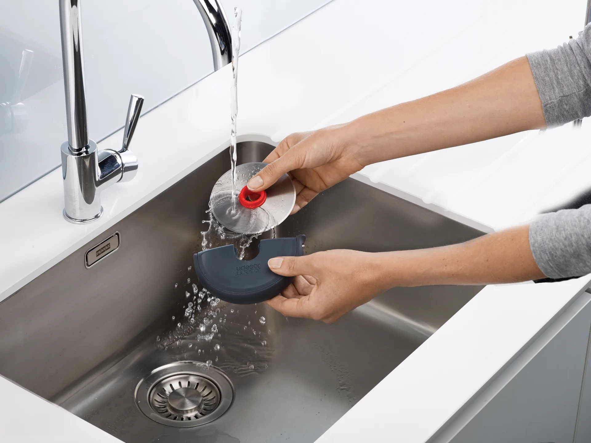 Disc Easy Clean pizzaskjærer 12,1 cm, Grå-rustfritt stål Joseph Joseph