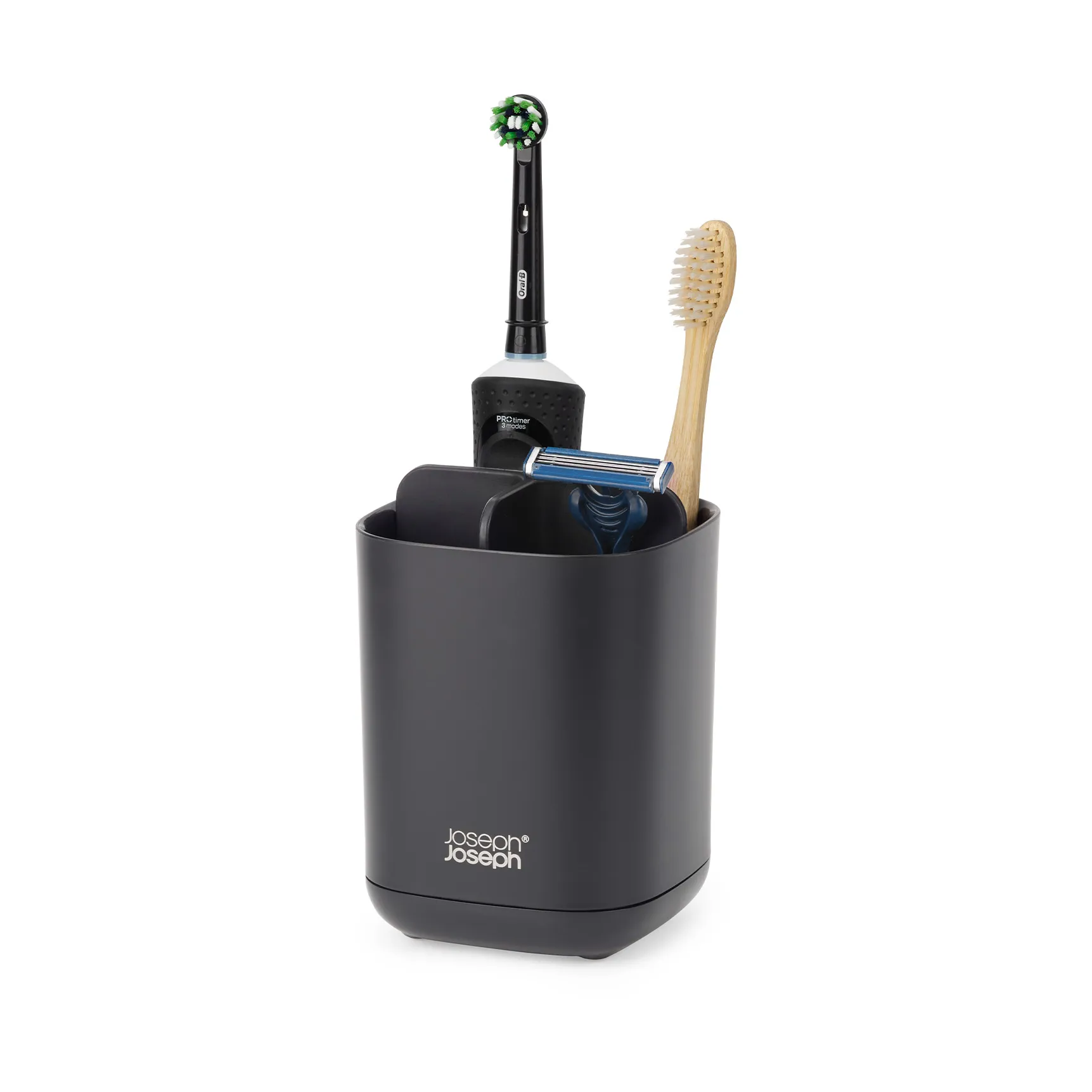 Easystore tannbørsteholder 12,8 cm., Svart Joseph Joseph