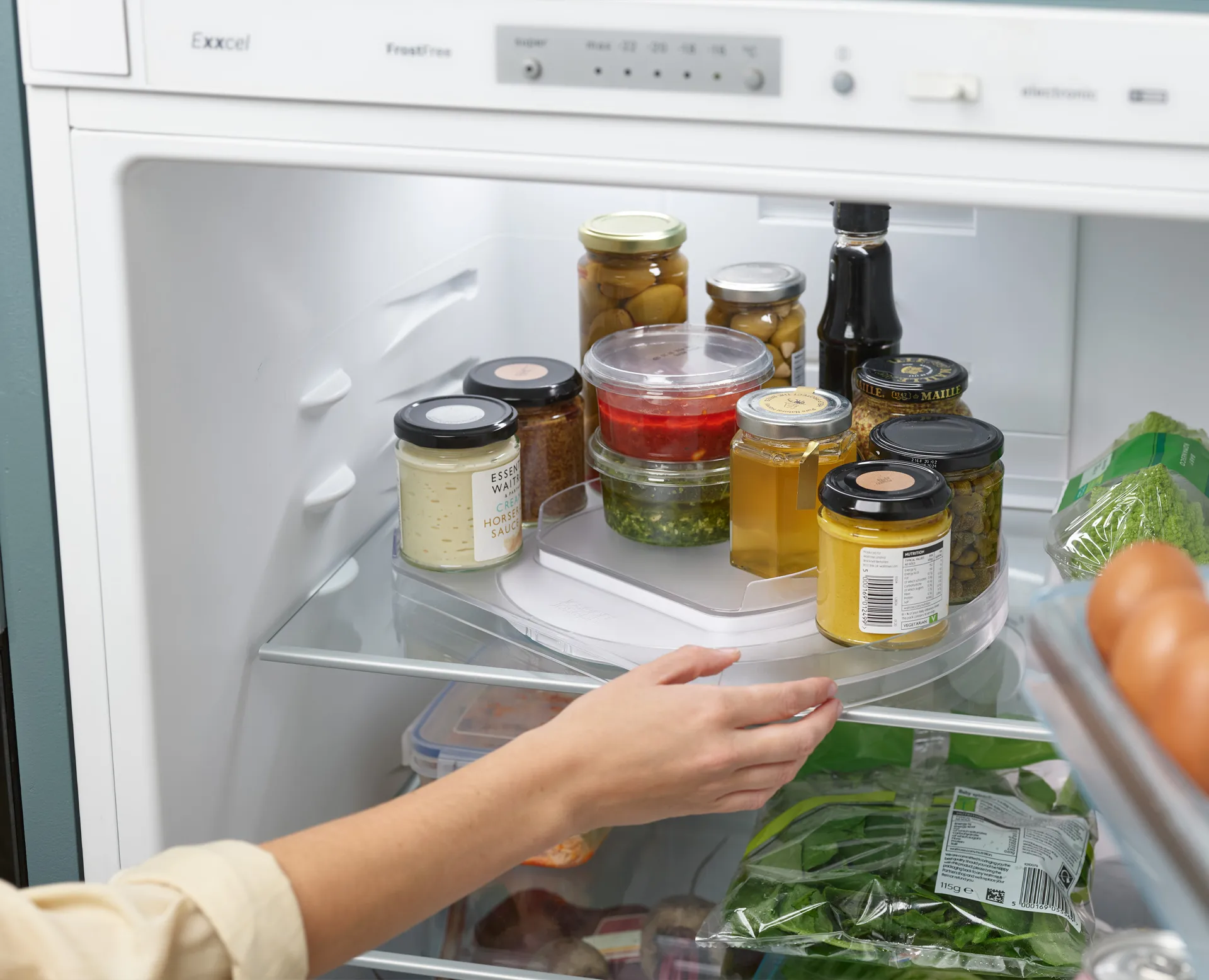 Fridgestore snurrebrikke til kjøleskap, Gjennomsiktig Joseph Joseph