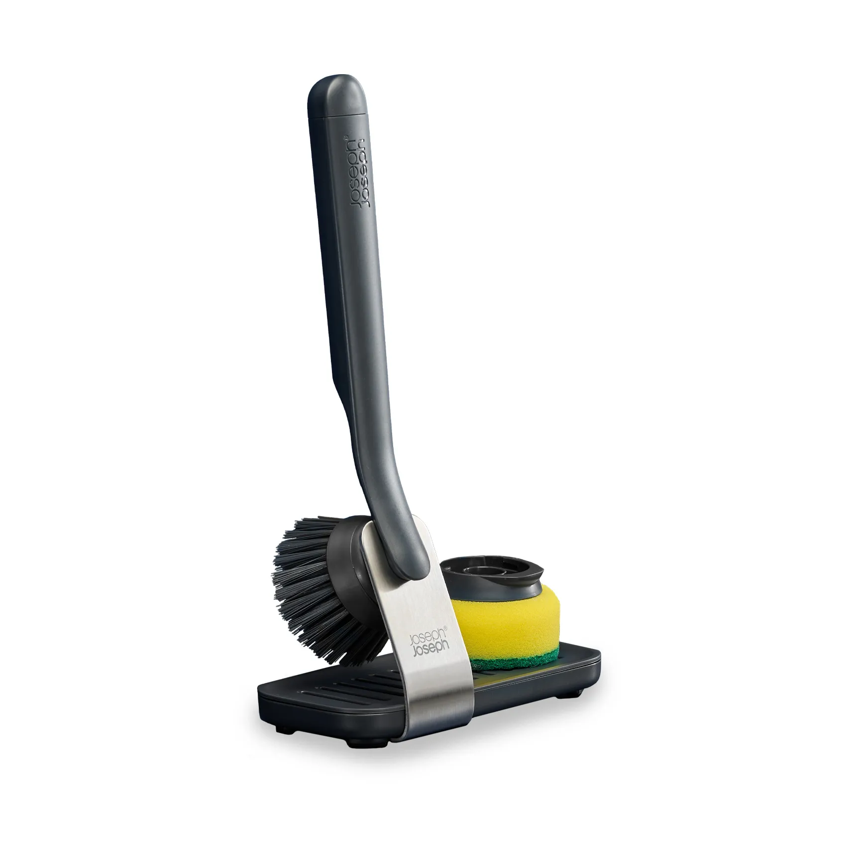 Joseph Joseph Sinktech oppvaskbørste stort stålstativ, Grey Joseph Joseph