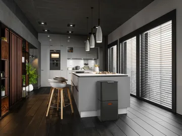 Joseph Joseph Totem Max søppelbøtte 60 L - Carbon black - Joseph Joseph