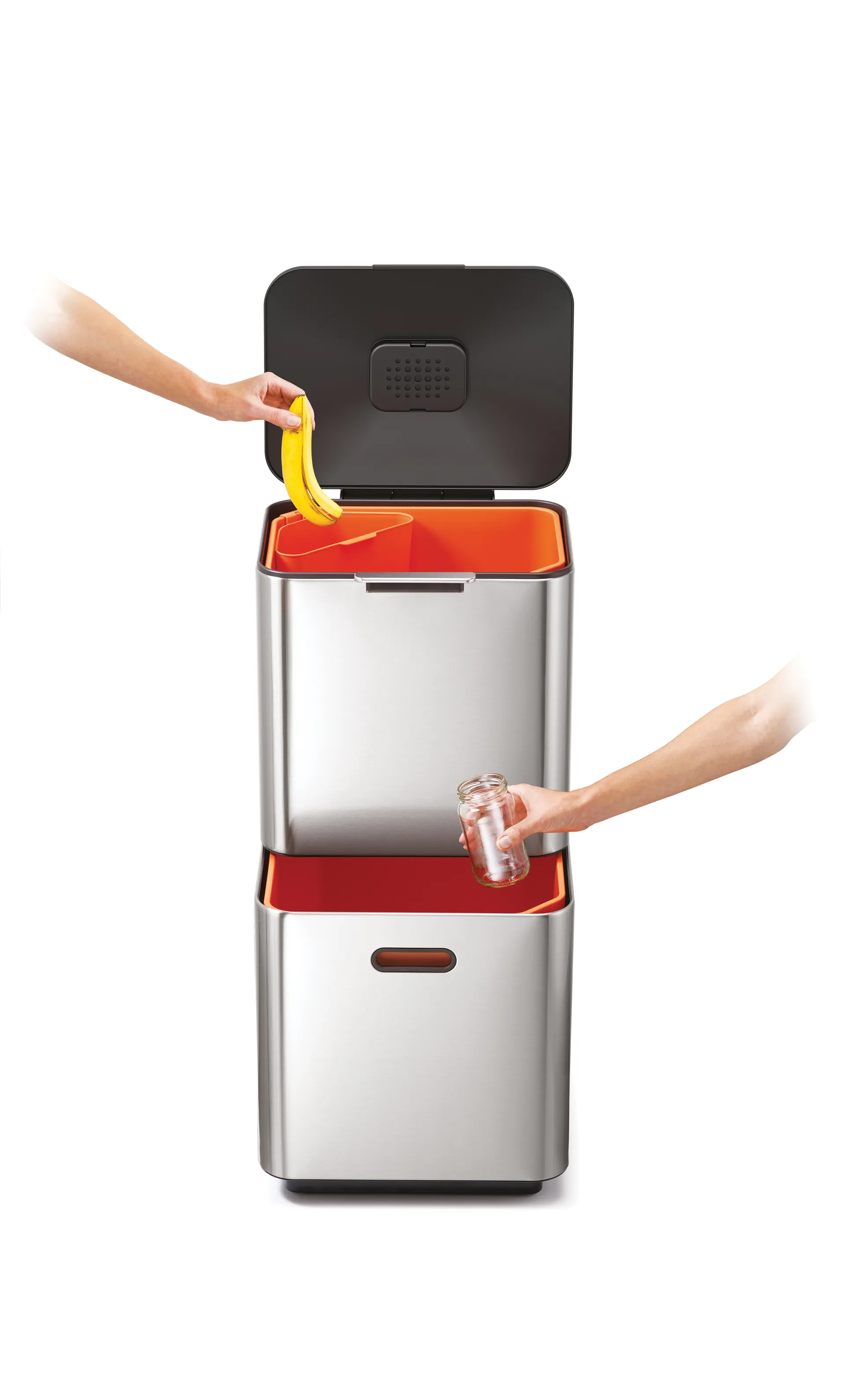 Joseph Joseph Totem Max søppelbøtte 60 L, Stainless steel Joseph Joseph