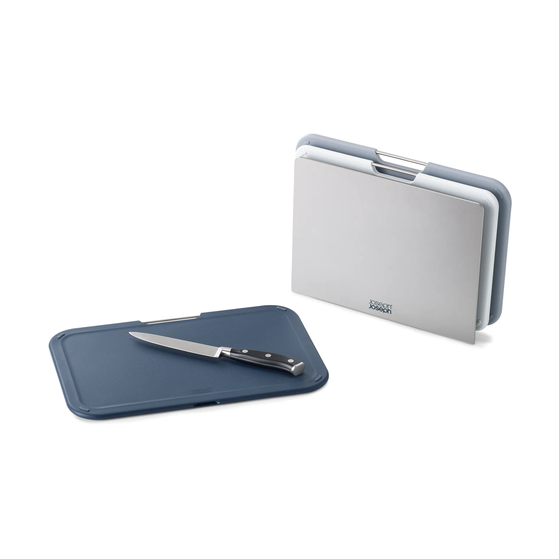 Nest skjærefjøl regular 3 deler, Grå Joseph Joseph