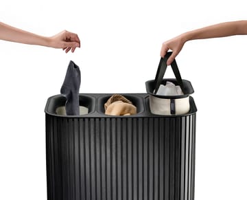 Tota Trio Luxe kleskurv 90 L - Black - Joseph Joseph