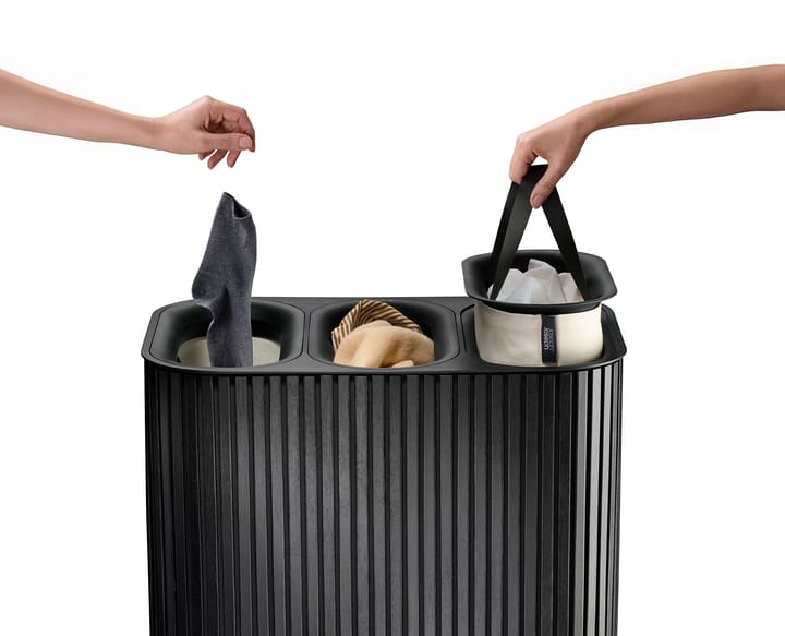 Tota Trio Luxe kleskurv 90 L, Black Joseph Joseph