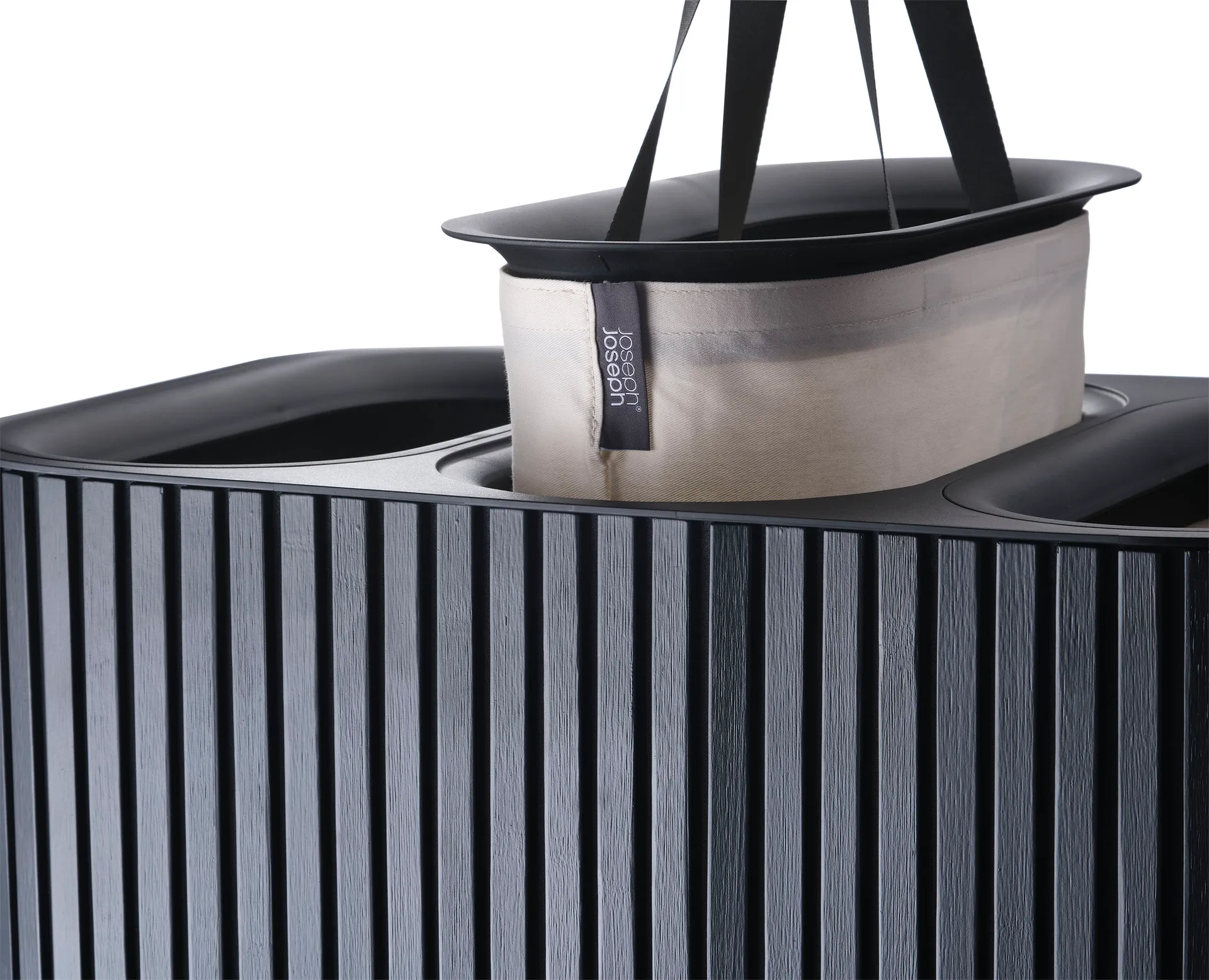 Tota Trio Luxe kleskurv 90 L, Black Joseph Joseph