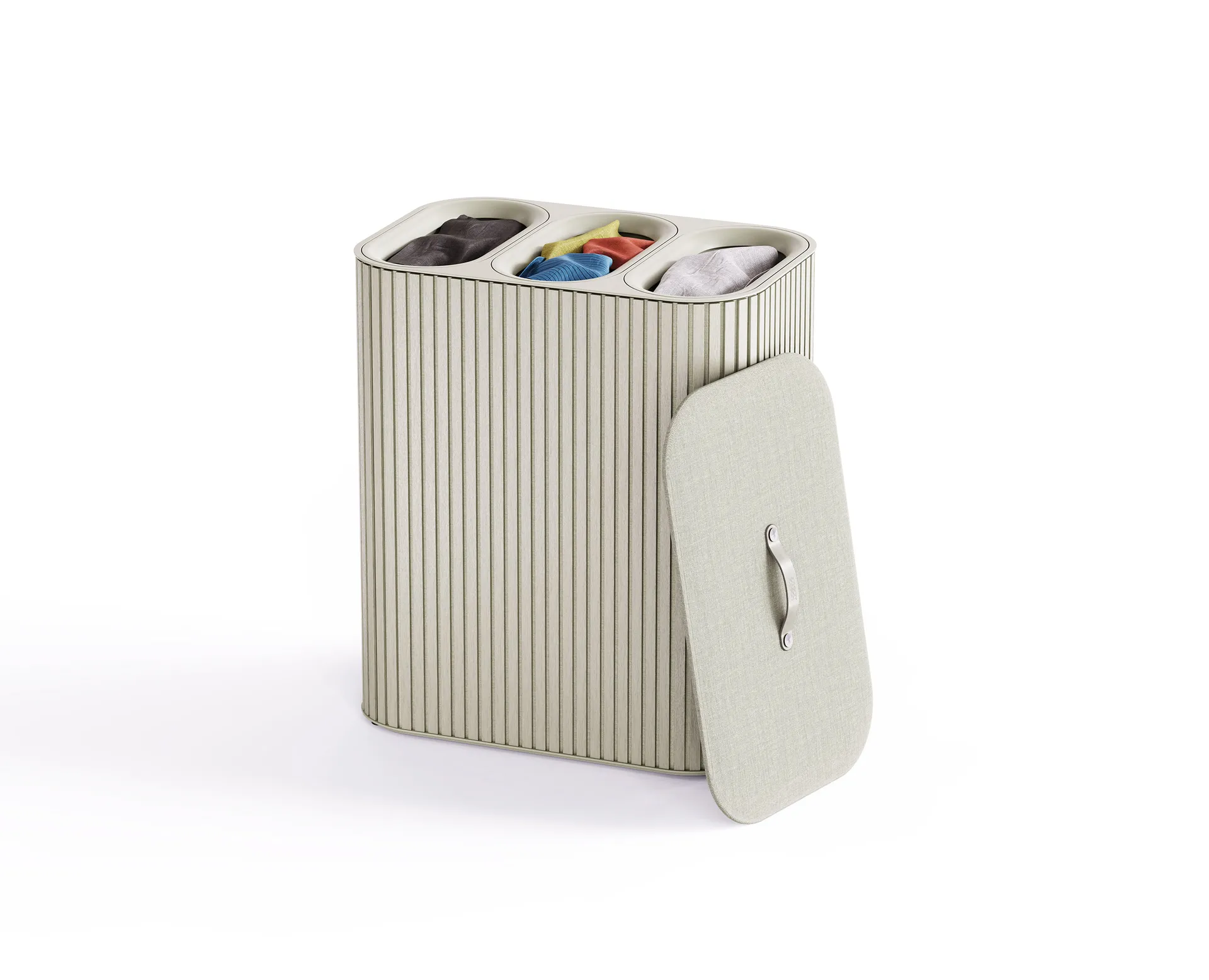 Tota Trio Luxe kleskurv 90 L, Ecru Joseph Joseph