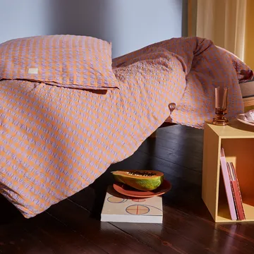 Bæk&Bølge putetrekk 50 x 70 cm - Lavendel-fersken - Juna