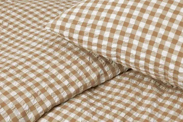 Bæk&Bølge sengesett 150x210 cm - Karamell-offwhite - Juna