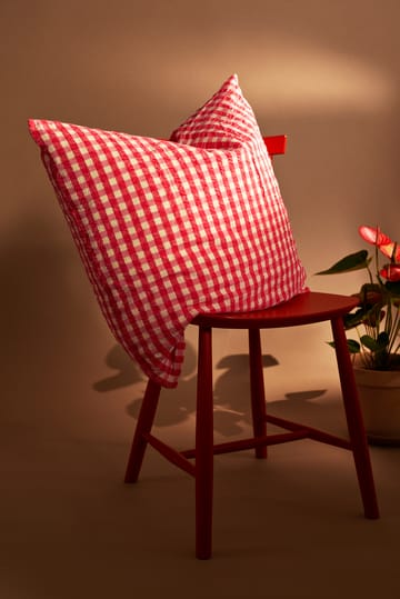 Bæk&Bølge sengesett 150x210 cm - Rød-gul - Juna