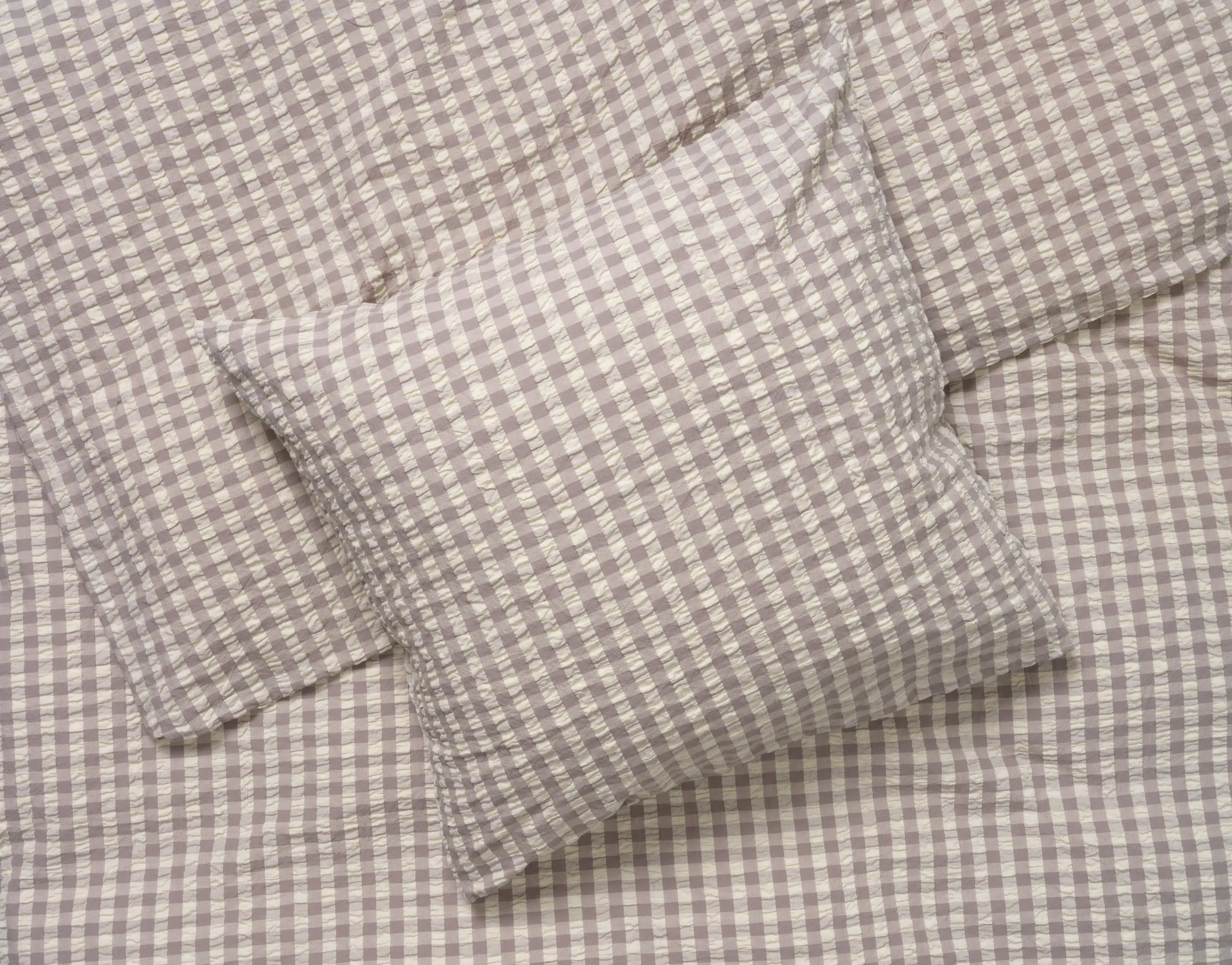 Bæk&Bølge sengesett 220x220 cm, Grå-bjørk Juna