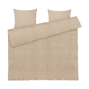 Bæk&Bølge sengesett 220x220 cm - Karamell-offwhite - Juna
