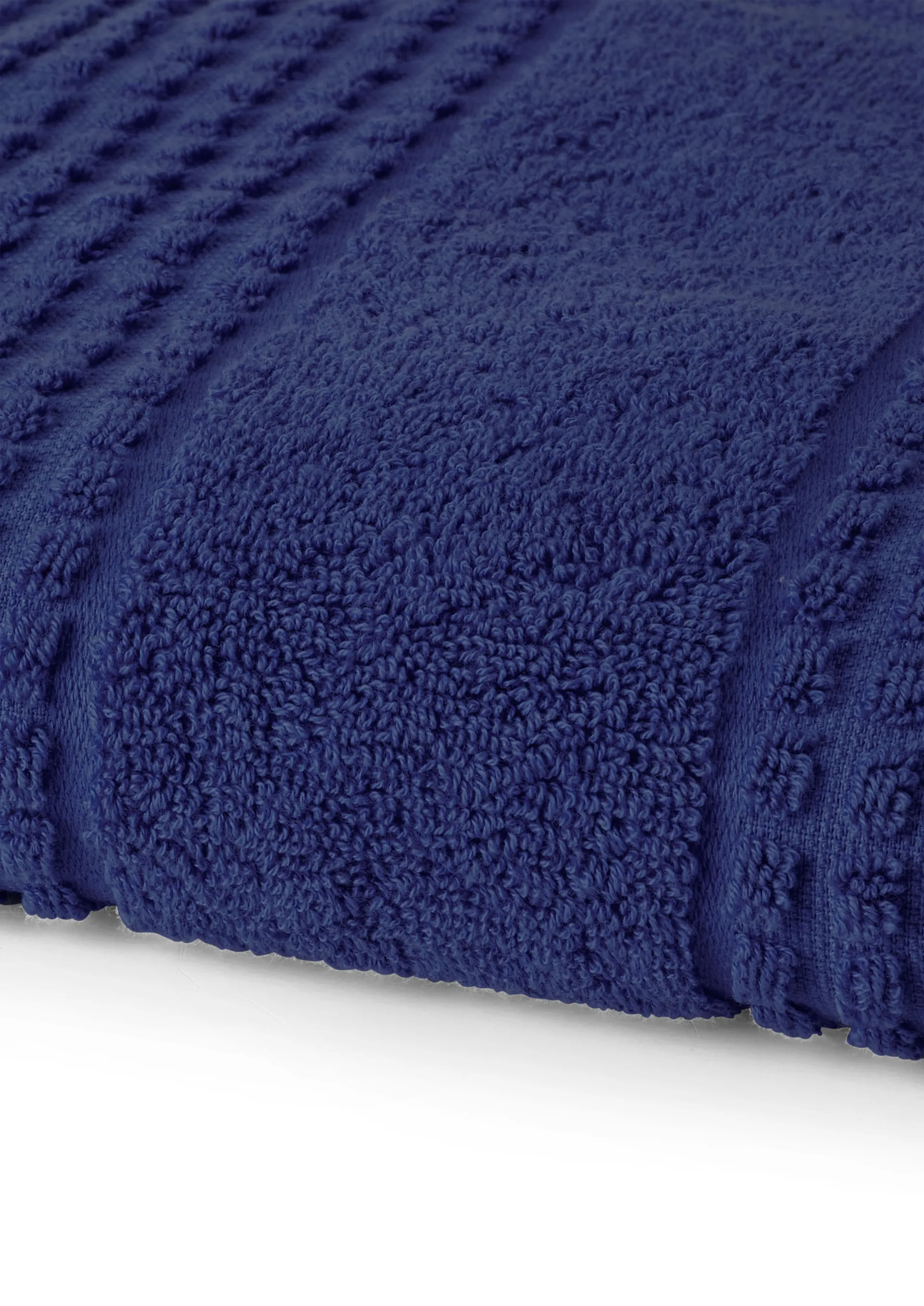 Check håndkle 50x100 cm, Marineblå Juna