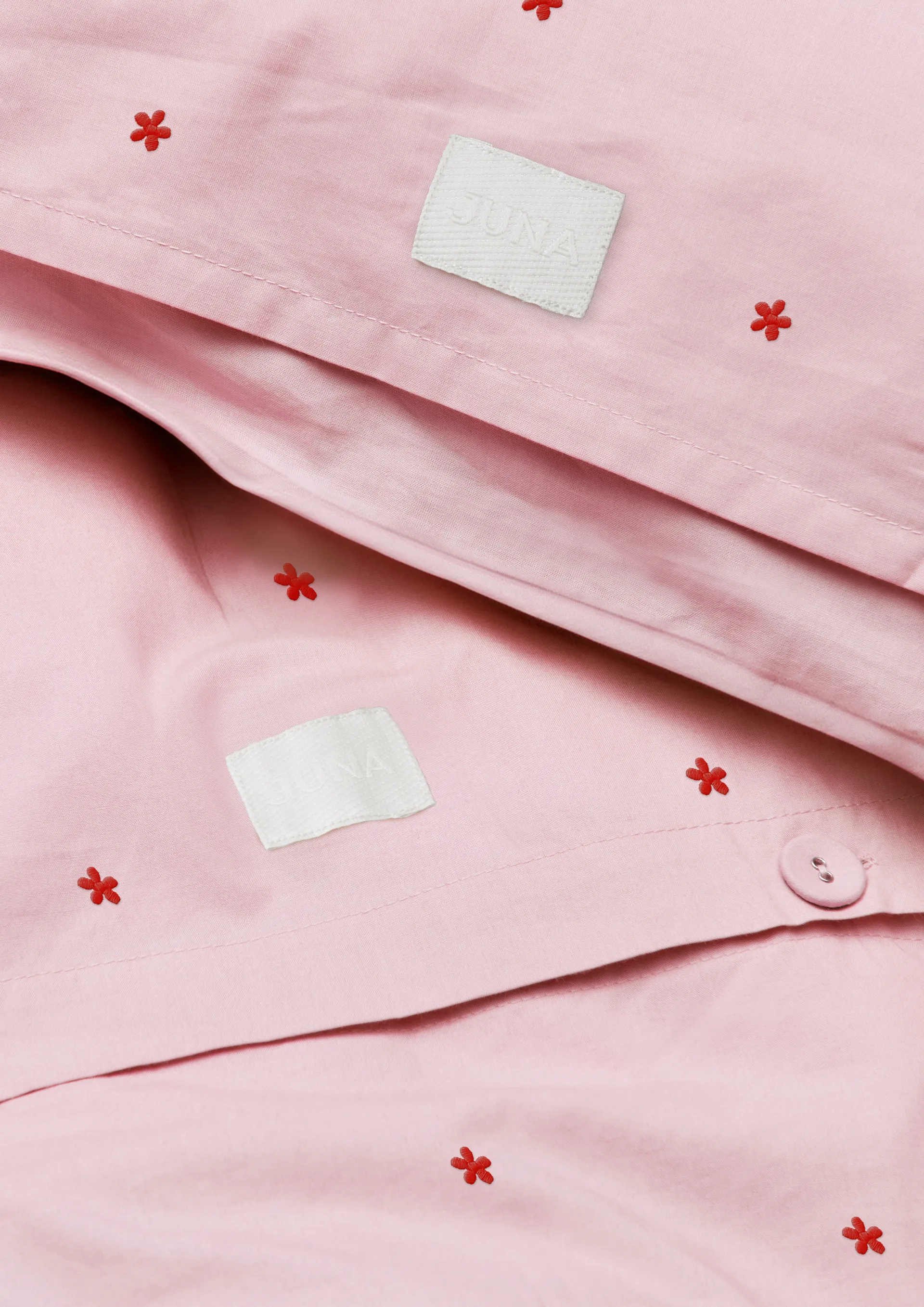 Daisy sengesett 150x210 cm, Pink-rød Juna