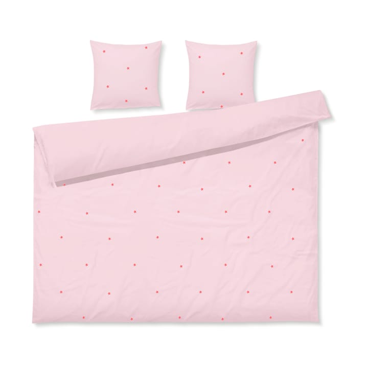 Daisy sengesett 220x220 cm - Pink-rød - Juna