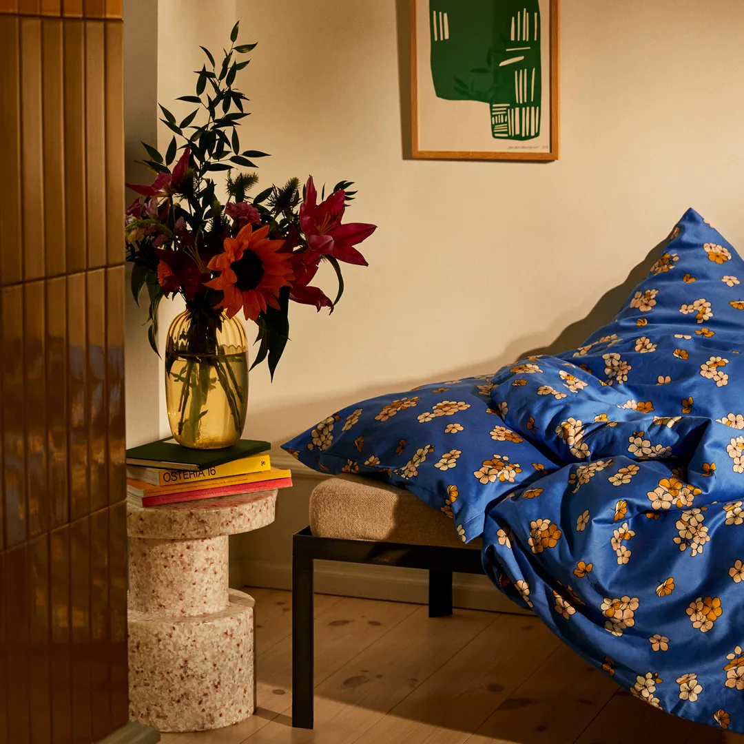 Grand Pleasantly sengesett 140 x 200 cm, Blå Juna