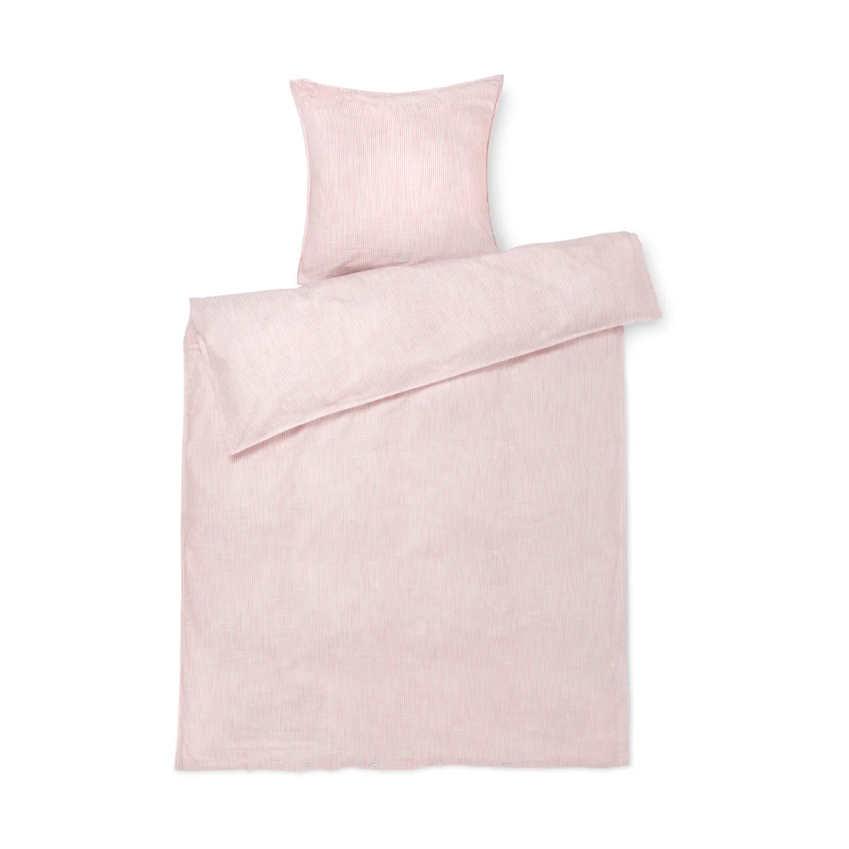 Monochrome Lines sengesett 140 x 200 cm, Rosa-hvit Juna