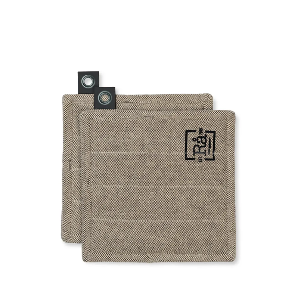 Rå grytelapp, mørkegrå, 2-pakning, one size Juna