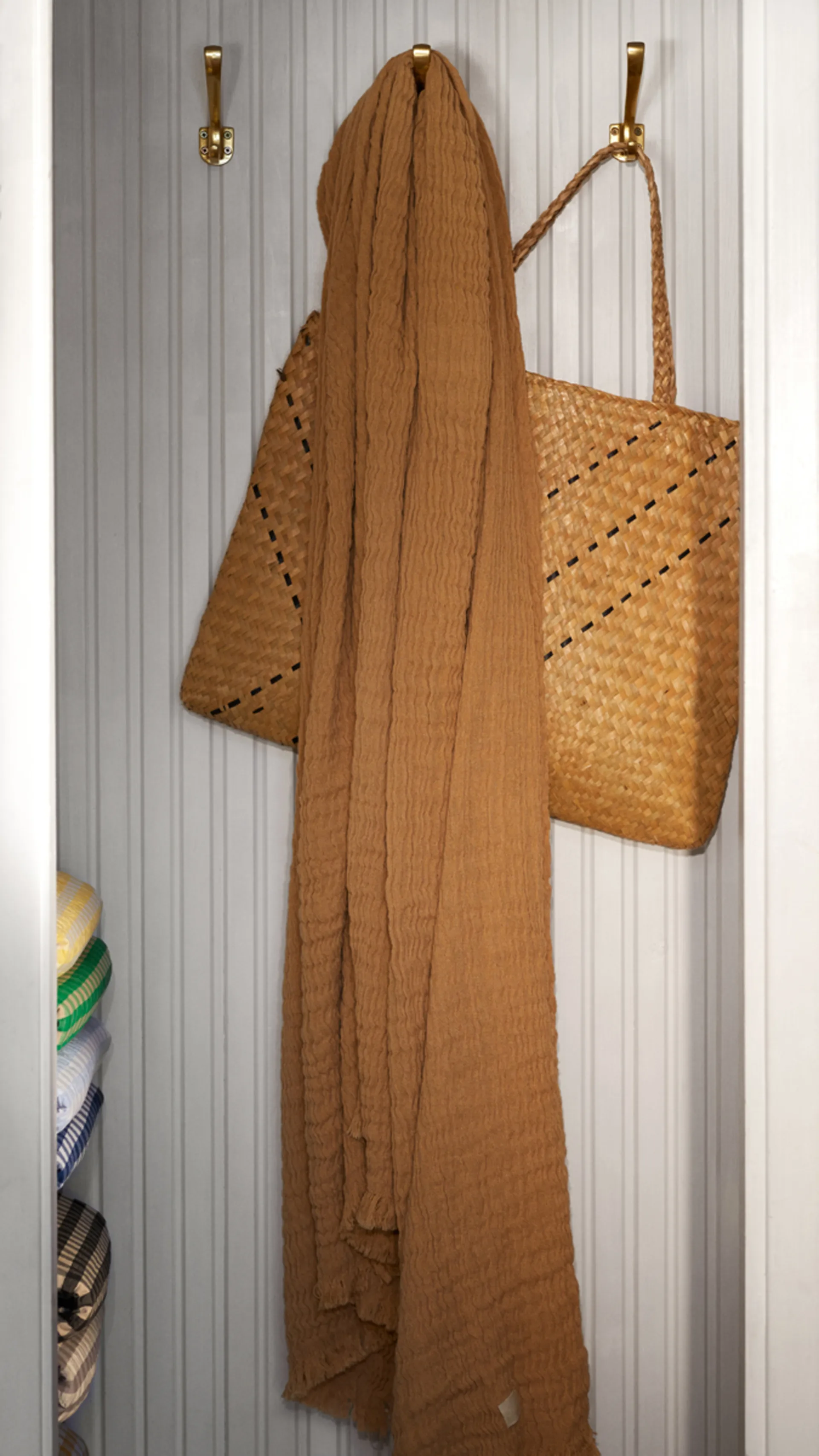 Relover sengeteppe 240 x 260 cm, Sand Juna