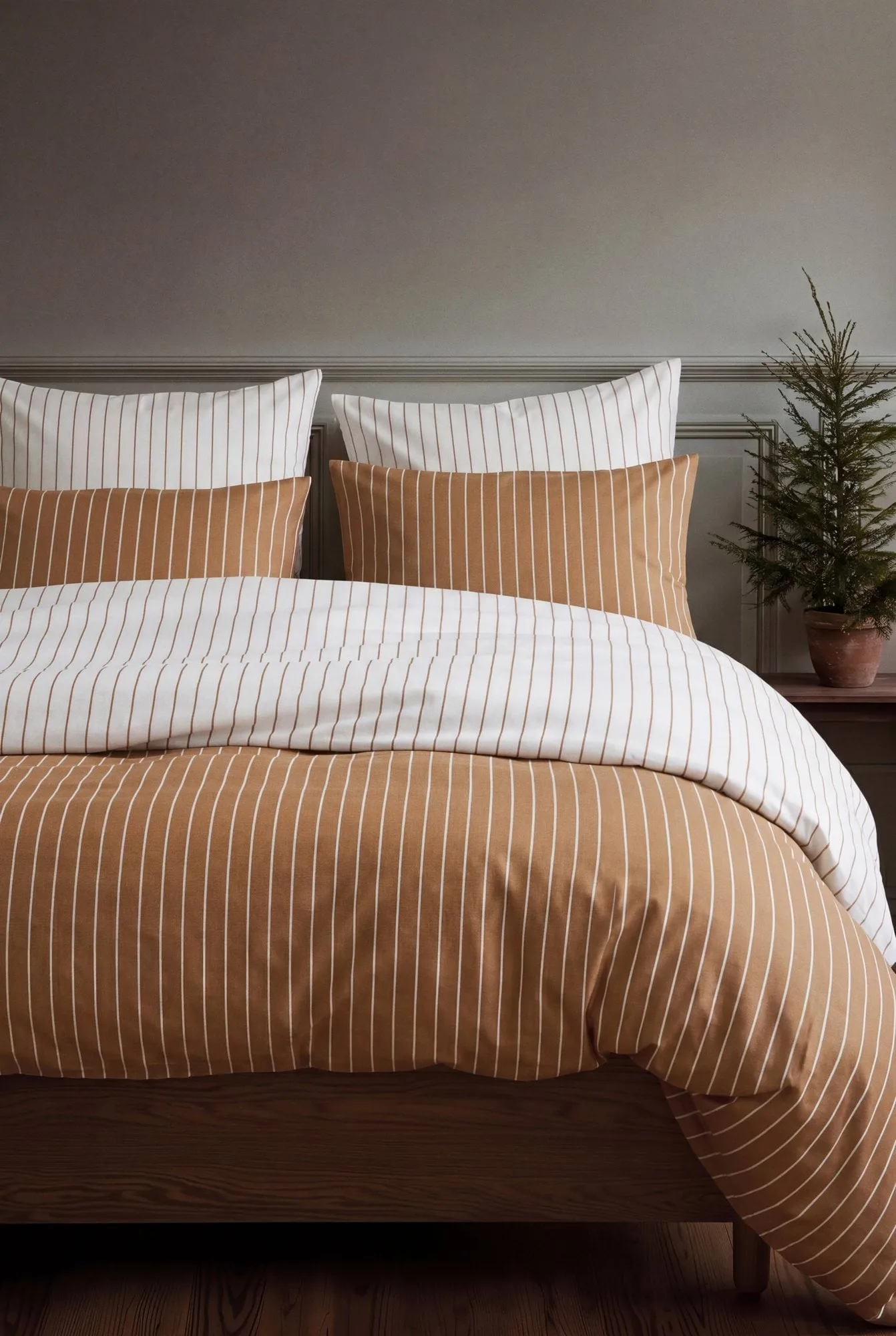Soft sengesett, 150x210/50x60 cm, Karamell-offwhite Juna