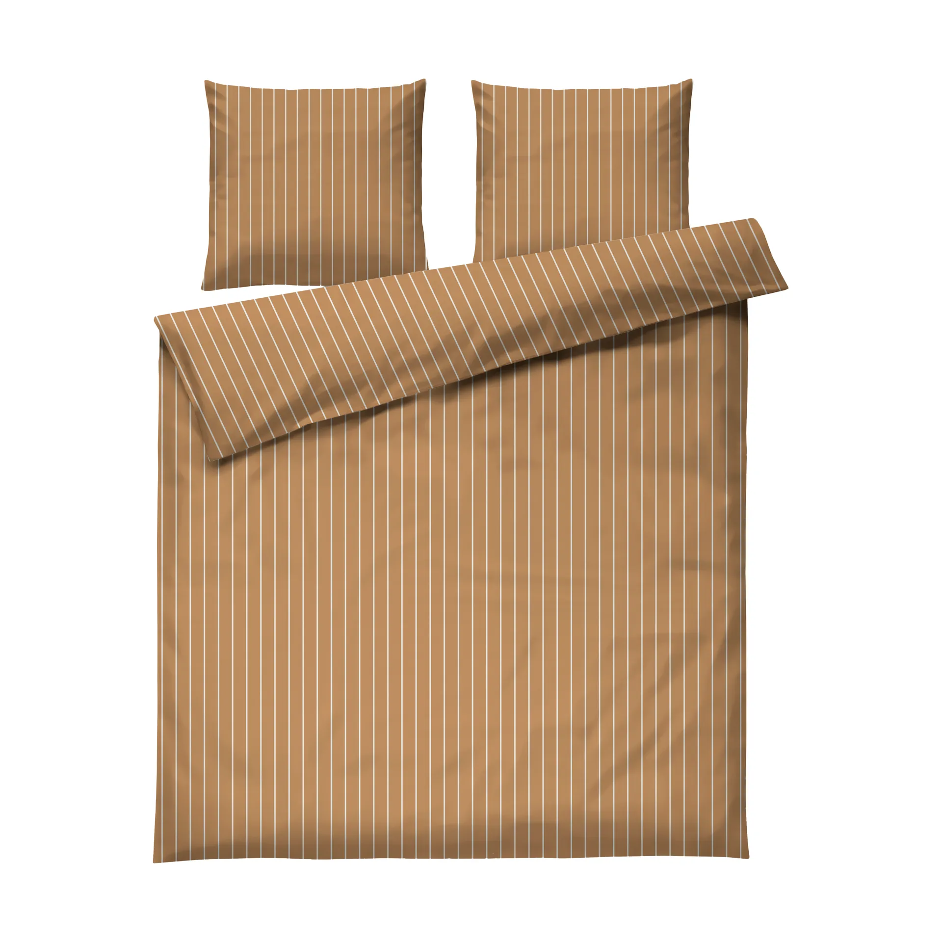 Soft sengesett, 220x220/2x50x60 cm, Karamell-offwhite Juna