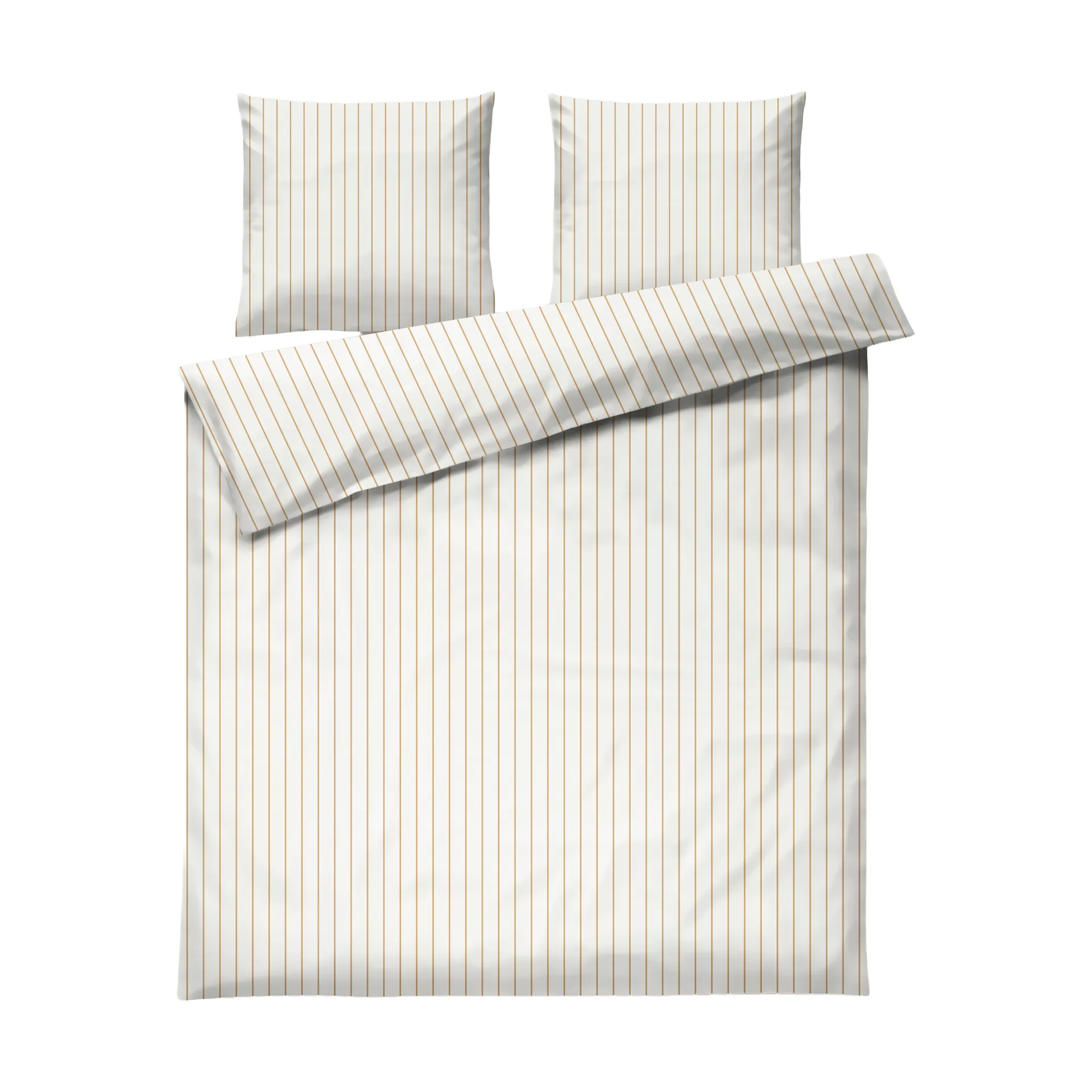 Soft sengesett, 220x220/2x50x60 cm, Offwhite-karamell Juna