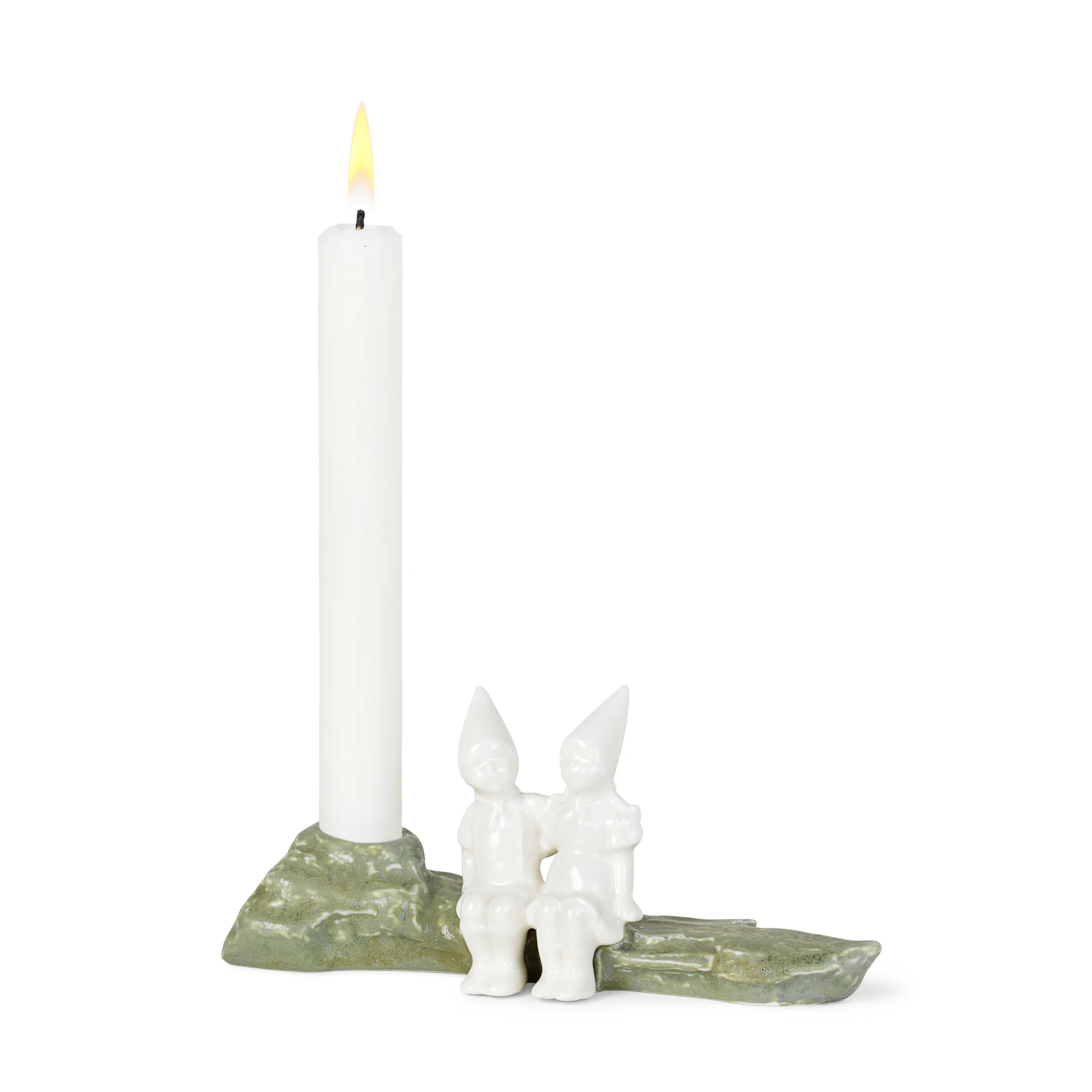 Christmas Tales lysestake juleklem 8,5 cm, Hvit Kähler