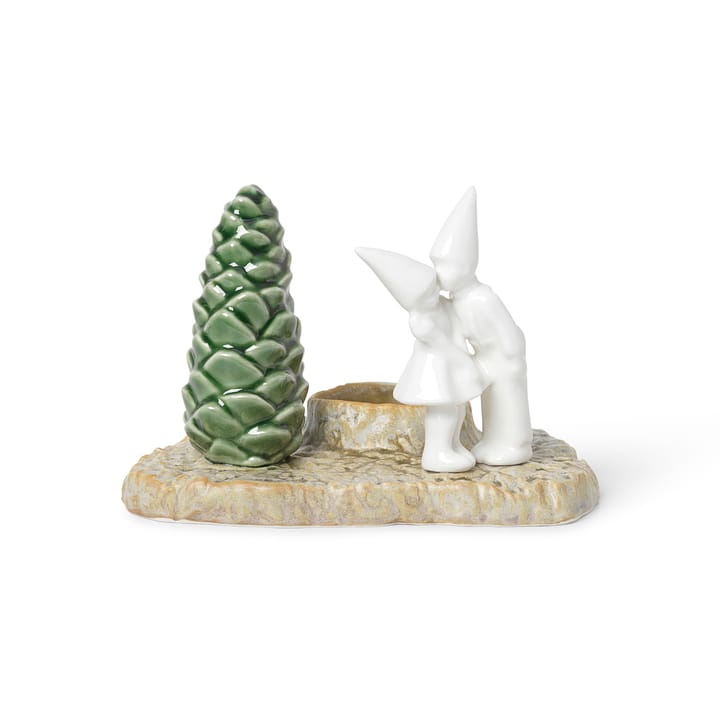 Christmas Tales lysestake julenuss 12 cm, Hvit Kähler