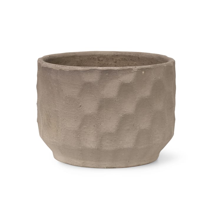Gro blomsterkrukke lys sand - Ø16,5 cm - Kähler