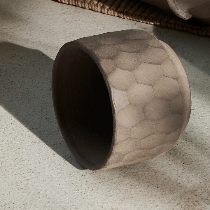 Gro blomsterkrukke lys sand - Ø16,5 cm - Kähler