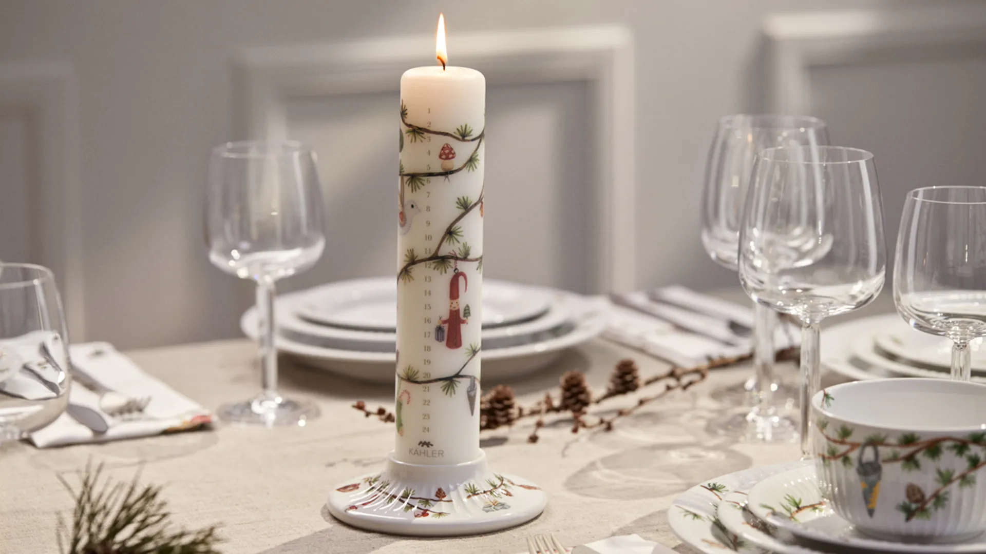 Hammershøi Christmas Adventslys Ø 5 cm, 2023 Kähler