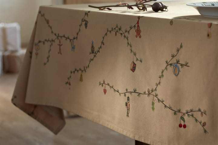 Hammershøi Christmas Duk beige, 150x270 cm Kähler