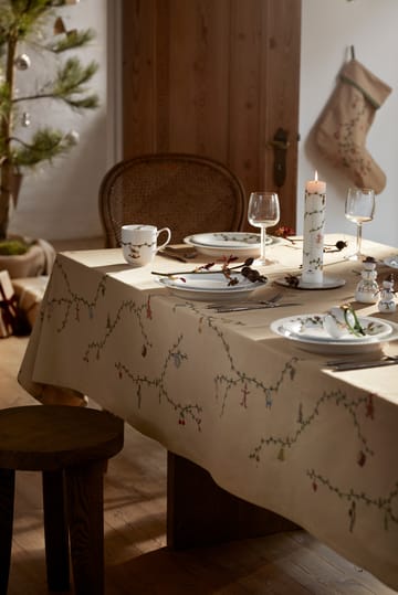 Hammershøi Christmas Duk beige - 150x270 cm - Kähler