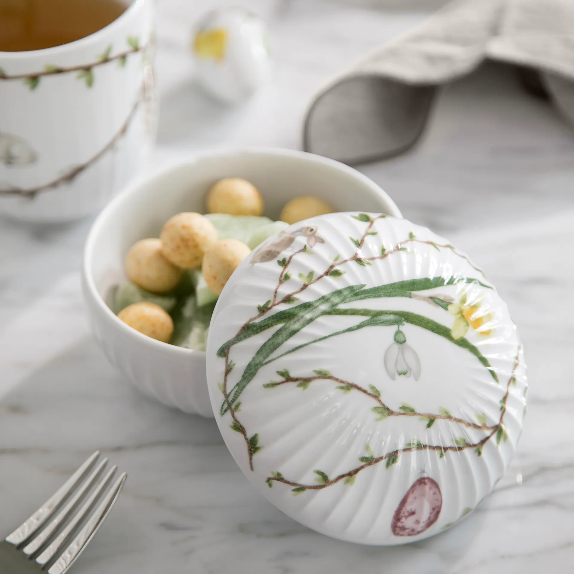 Hammershøi Easter konfektskål Ø12 cm, Hvit Kähler