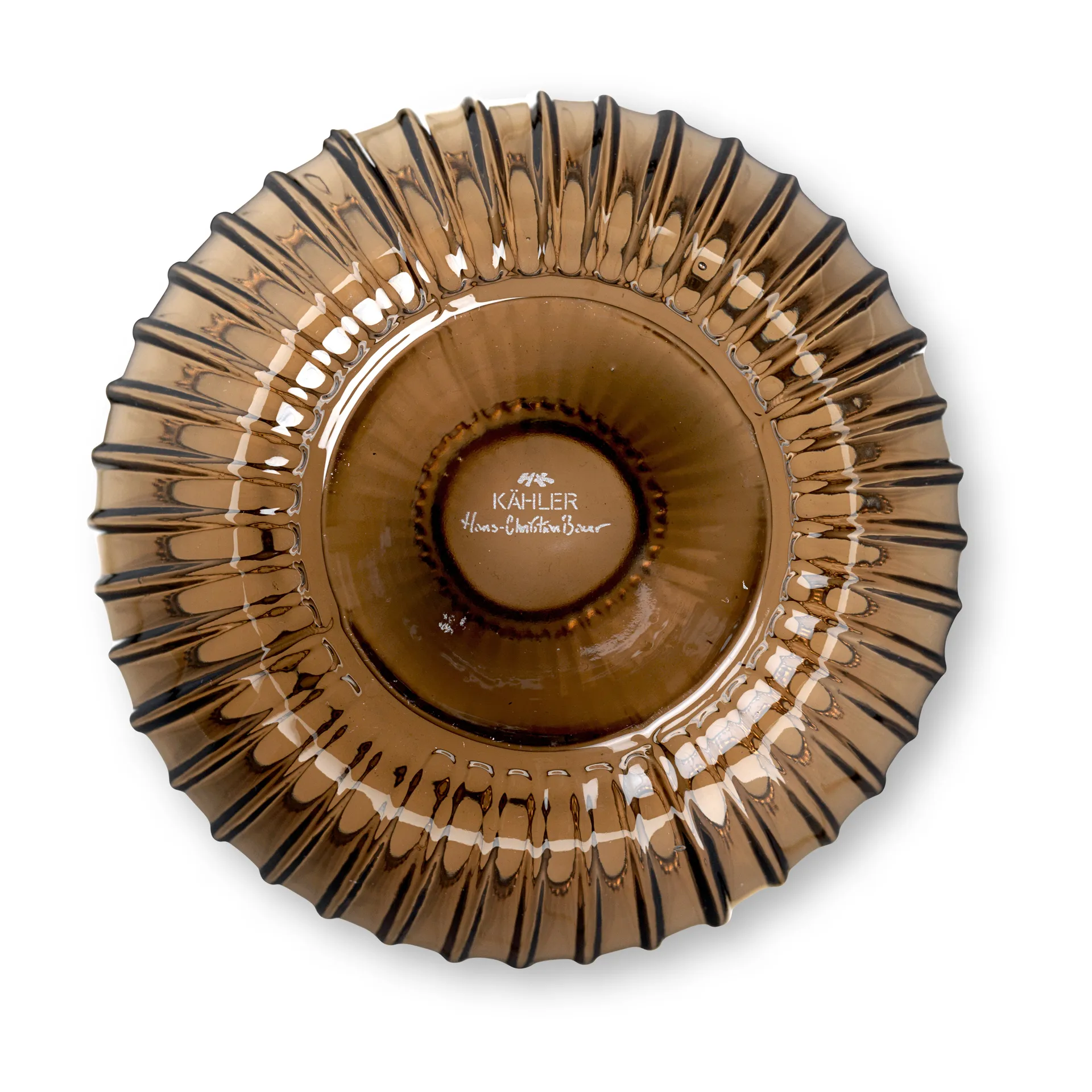 Hammershøi glassvase 18,5 cm, Valnøtt Kähler